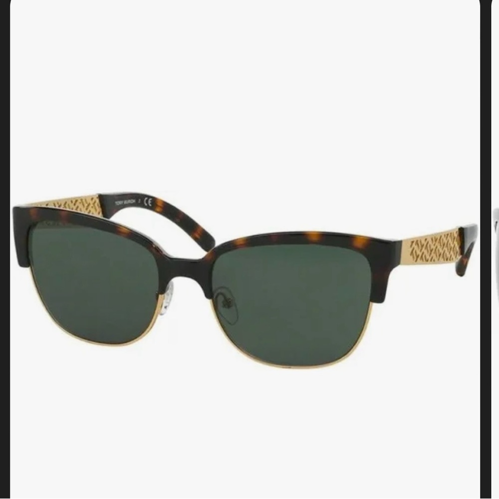 Tory Burch TY 6032 Gold Tortoise Sunglasses Brown Lens! MSRP $130